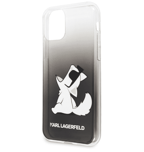 Чехол для смартфона Lagerfeld для iPhone 11 Pro Max TPU/PC collection Choupette Fun Hard Gradient Black